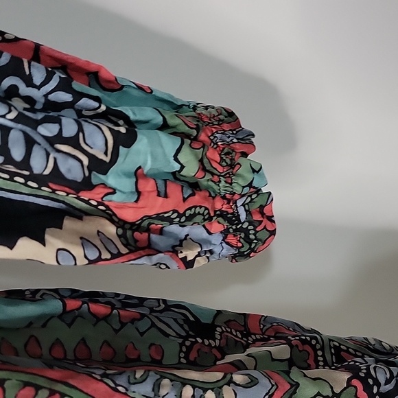 Mango paisley print long sleeve mini dress Sz 6 NWT - Picture 6 of 8